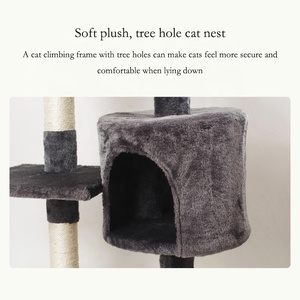 <span class=keywords><strong>คอนโด</strong></span>สัตว์เลี้ยงสุดหรูวัสดุทำจากเสาให้แมวหลายระดับขนาดใหญ่ - Product Image 4