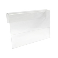 Étiquettes de prix transparentes en PVC imperméables en stock, étiquettes de nom de produit, tailles A4-A7 pour usine, centre commercial, supermarché, entrepôt, rayonnages