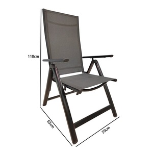เก้าอี้ปรับเอนได้7ตำแหน่ง, เก้าอี้อลูมิเนียมสลิงเก้าอี้กลางแจ้งเฟอร์นิเจอร์พับได้เก้าอี้ในสวน - Product Image 6