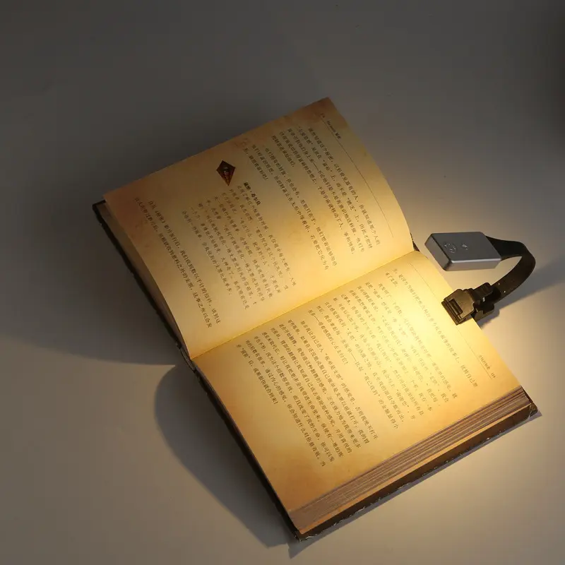 Lámpara de lectura inalámbrica, luz LED nocturna con Clip, portátil, para lectura en cama