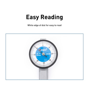 Dasqua Metrologi Pengukur <span class=keywords><strong>Dial</strong></span>, Instrumen Tahan Guncangan 0-0.8Mm, Indikator Uji <span class=keywords><strong>Dial</strong></span> - Product Image 3
