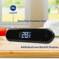 Thermomètre numérique pour viande à lecture instantanée, étanche IPX7, recharge USB, grand écran LCD, pour grillades et aliments