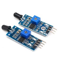 Module de détection de source de feu infrarouge à capteur de flamme Blue Board avec systèmes 3 fils et 4 fils