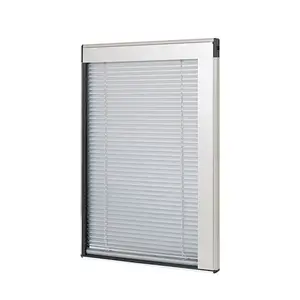 China Supplier Integrated blinds Window blinds Aluminum integral blinds between glass in the bathroom