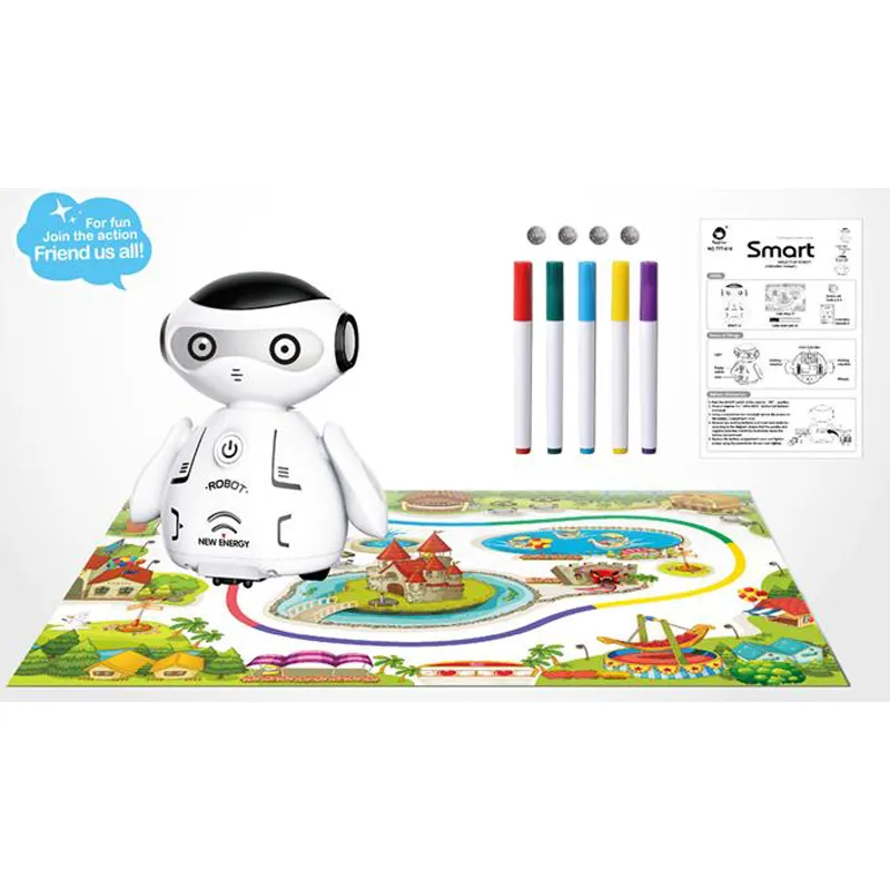 2022 New Arrival Smart Ai Drawing Toy Robots With Intelligent Induction Linear Walking For For Kids Children Education Learning