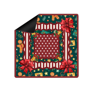 Nouvelle sortie : Tapis de Mahjong en néoprène 33x33 pour la vente en gros, Tapis de Mahjong pour les fêtes, Tapis de Mahjong Joyeux Noël pour le divertissement - Product Image 4
