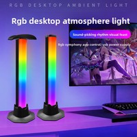 Luz Ambiental RGB, Luz Rítmica Activada por Sonido para Juegos de Computadora con APP, Luz Ambiental de Escritorio
