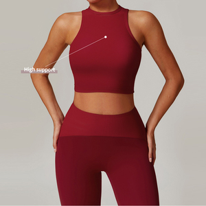 <span class=keywords><strong>Camiseta</strong></span> sin mangas de entrenamiento personalizada para mujer, chaleco de Yoga de <span class=keywords><strong>ganchillo</strong></span> transpirable de secado rápido de talla grande para correr, ropa de entrenamiento deportivo informal - Product Image 6