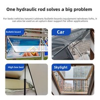 Tige de support hydraulique, ressort pneumatique, tige d'extension de fenêtre, tige de pression d'air pour porte relevable, vérin pneumatique pour armoire et voiture