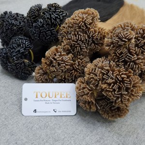 ปลายแบนต่อผมต่อผม100% ผมมนุษย์ปลายแบนสำหรับต่อผมมนุษย์สไตล์ธรรมชาติสำหรับผู้หญิง - Product Image 1