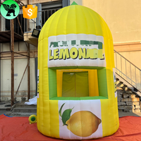 Modèle de stand gonflable pour événement publicitaire de festival, citron gonflable géant personnalisé pour la vente de jus A10575