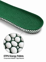 Semelles de sport en PU ETPU, antidérapantes, avec soutien de la voûte plantaire, amorti haute densité, confort, OEM personnalisé