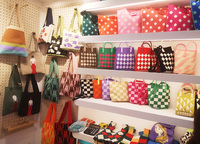 Großhandel New Design Gestrickte Umhängetasche Koreanische Art Faltbare Einkaufstasche Handtasche Mädchen Große Plissee Einkaufstasche