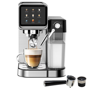 เครื่องชงกาแฟ Anbolife แบบร้อนเย็น 20 บาร์ หน้าจอสัมผัส TFT ควบคุมอุณหภูมิด้วย NTC ชงเอสเพรสโซ คาปูชิโน ลาเต้ ถังน้ำ 1 ลิตร - Product Image 4