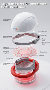 Dispositivo per la Crescita dei <span class=keywords><strong>Capelli</strong></span> LLLT Controllato da App, Cappello Laser per la Ricrescita dei <span class=keywords><strong>Capelli</strong></span> per Uso Domestico e Professionale - Product Image 4