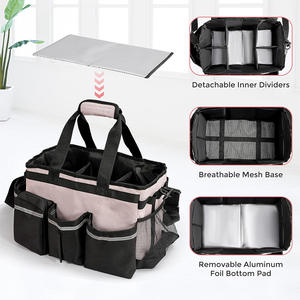 Sac de réparation automobile d'extérieur, fournitures de nettoyage, matériau en polyester, organisateur de nettoyage pliable portable - Product Image 3