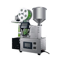 Machine automatique de scellage, de découpe et de remplissage pour l'impression de codes textuels en acier inoxydable 304 pour l'emballage, l'impression, les liquides, les pâtes, les sauces, les sachets