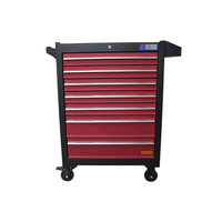 Armoire à outils en fer à 7 niveaux et chariot à outils avec ensemble de 369 outils, rangement d'atelier pour la réparation automobile