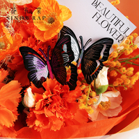 2025 SINOWRAP fleur accessoires 8/10/12CM coloré évider Double couche papillon fleur décoration fleuriste fournitures