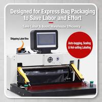 Machine d'emballage express pour e-commerce certifiée CE ISO, scellage automatique des sacs en 6 secondes, ferme, plat, anti-effraction