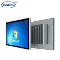 PC Todo en Uno de Diseño Premium de 21.5 Pulgadas con Chip Integrado de CPU Tel, Pantalla Dual HD MI VGA, Tablet PC