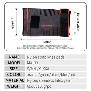 Menics OEM/ODM Kniebrace Kniebrace van nylon Kniebrace Ontworpen voor atleten op het veld en basketbalspelers Beschermende uitrusting - Product Image 5