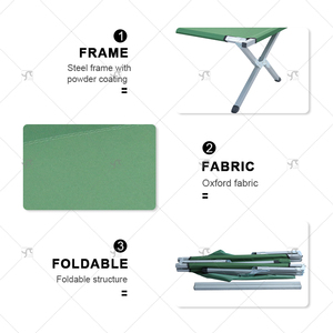 <span class=keywords><strong>Lit</strong></span> de camping pliable léger et portable, idéal pour les voyages et la randonnée, avec sac de transport pour adultes - Vente flash - Product Image 2