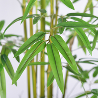 HAIHONG Arbre artificiel en bambou en plastique écologique, durable et léger, style bonsaï, décoration de jardin d'intérieur, arbustes, fleurs, herbe