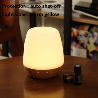 Humidificateur intelligent en bois à ultrasons et diffuseur d'huiles essentielles avec lumière LED et télécommande à usage domestique Aroma Therapy