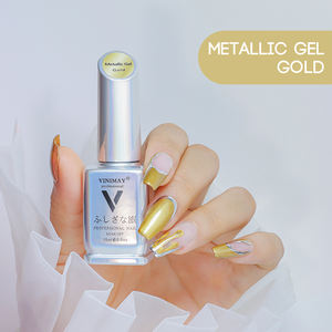 Pintura profesional Vinimay para uñas, 3 colores, delineador de Metal dorado, esmalte de Gel para pintura de uñas, esmalte de Gel de espejo metálico cromado brillante - Product Image 3