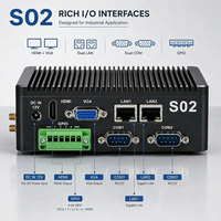 PC industriel sans ventilateur J1900, double LAN, RS232, mini-ordinateur embarqué, 8 Go/12 Go de RAM, SSD MSATA 64/128 Go, Windows/Linux pour l'automatisation