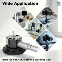 Support de caméra à ventouse multi-prises 1/4 "-20 3/8 "-16 M6 M8 pour capot de voiture et pare-brise