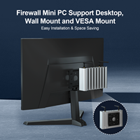 Refrigeración silenciosa sin ventilador Mini Firewall PC P09B-4L-N100 Intel N100 Quad Core DDR5 RAM NVME SSD 4USB Puerto Uso industrial Win11 Nuevo