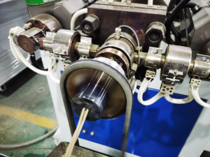 High Capacity <strong>Extruder</strong> <strong>Machine</strong> For Two Rattans One Mould Single-Screw Design PP PE Profiles Include Bearing Motor Gearbox - Product Image 1