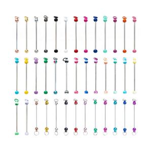 Kit de Metal Duradero para Llaveros DIY, Degradado de Colores Arcoíris, Dijes Personalizados con Serigrafía, Suministros de Manualidades para Regalos de Fiesta - Product Image 1