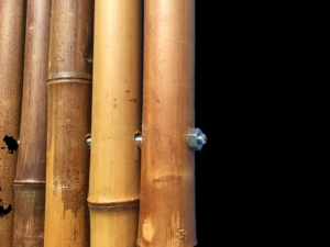 Panneau de clôture en bambou carbonisé brun, écologique, résistant à la décomposition, pour chantier et jardin - Product Image 4
