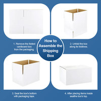 Cajas de Envío de Cartón Kraft de Doble Pared de Alta Precisión, Caja Corrugada para Mudanza, Cajas de Envío de Papel Reciclable
