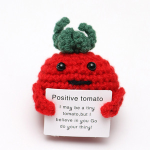 Poupées en crochet faites à la main, best-sellers, pommes de terre et concombres, jouets en laine à énergie positive pour la décoration et les cadeaux - Product Image 3