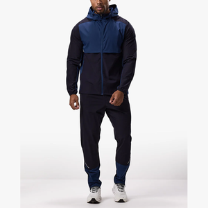 OEM thiết kế mới Nylon Tracksuit quần áo phòng tập thể dục Áo khoác hoạt động đáy áo khoác ngoài bộ phù hợp với nam giới đào tạo & chạy bộ mặc - Product Image 1