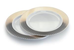 Plaque <span class=keywords><strong>En</strong></span> Plastique De Chine D'Evenement Mariage Assiette Couleur <span class=keywords><strong>Naturelle</strong></span> <span class=keywords><strong>Assiettes</strong></span> Plats <span class=keywords><strong>Ardoise</strong></span> a Fleurs Vertes Plaques Dur - Product Image 2