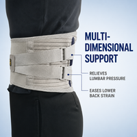 Ceinture de soutien lombaire orthopédique réglable pour soulager les douleurs dorsales, hernie discale, entorse, respirante, correction de la posture
