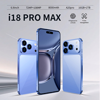 Smartphone 18 PRO MAX 5G Octa Core Écran HD 120Hz Android 15 LTE 16+1 To 108MP OLED 7,3 pouces Double SIM