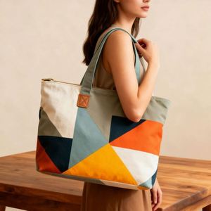 Nouveauté : Sacs de shopping personnalisés, sacs fourre-tout en toile, sacs fourre-tout en coton avec logo imprimé sur mesure - Product Image 2