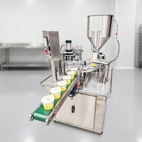 Machine automatique de scellage et de remplissage de gobelets en plastique pour boissons, eau, gelée, yaourt, lait, jus et liquides pâteux