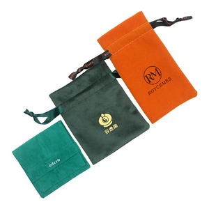 Pochette à cordon en polyester avec logo personnalisé, sac enveloppe à rabat, prix de gros pour l'emballage de bagues, colliers, bracelets et cadeaux - Product Image 6