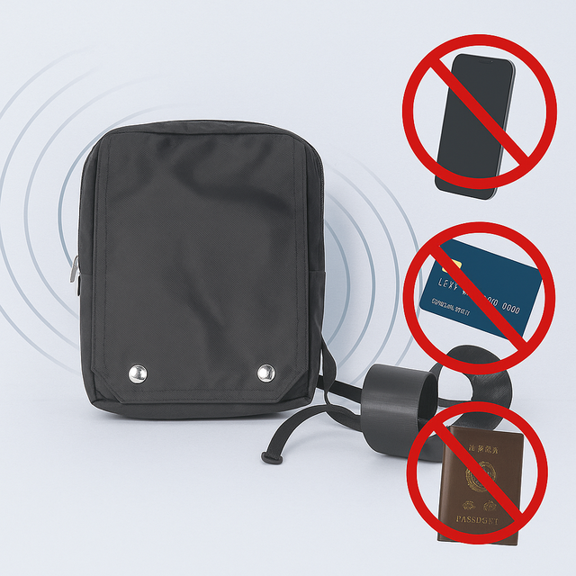 Durable Dry Shield Faraday Pouch Signal Blocking Waterproof Fireproof Bags Protective Faraday Bags for Phones