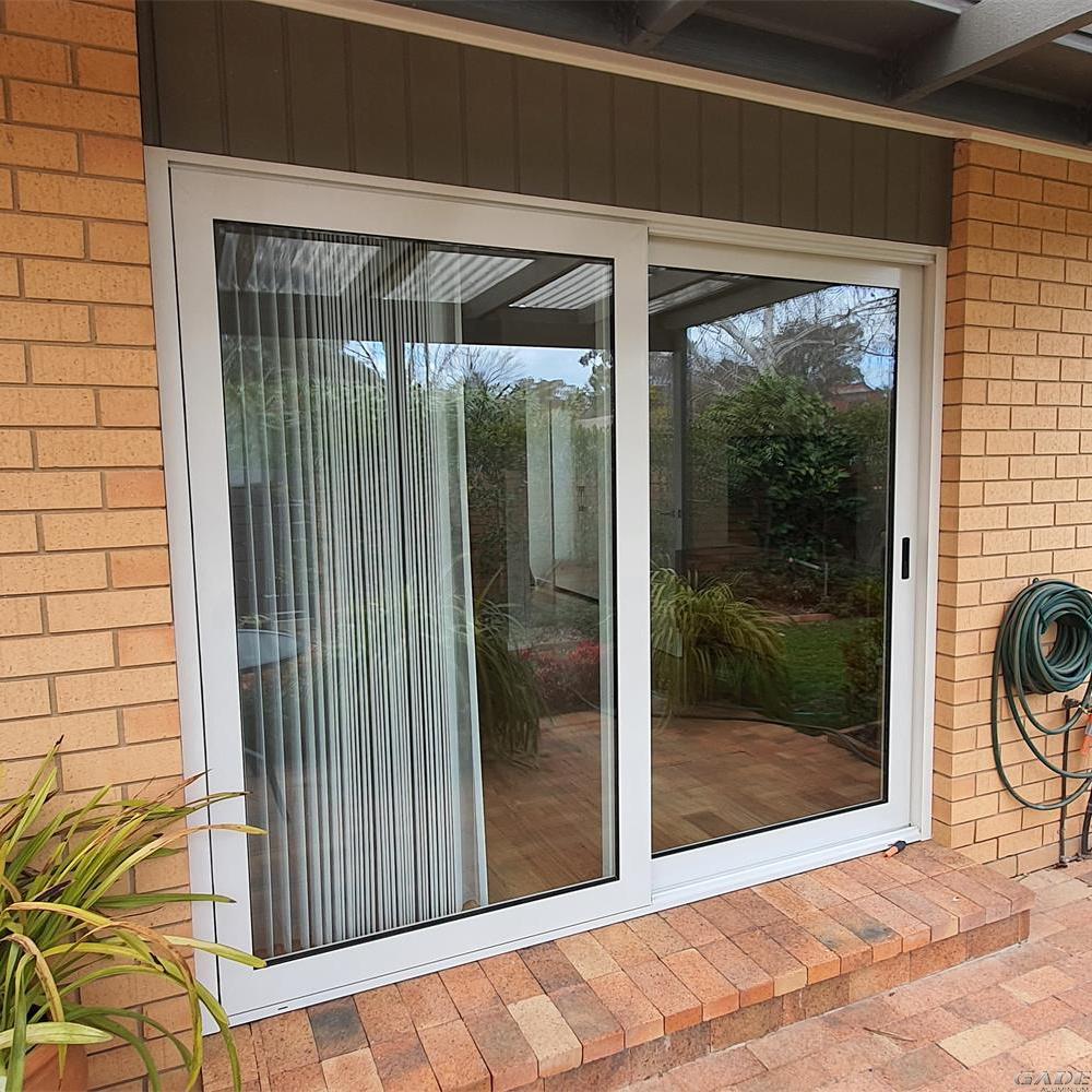 Алюминиевый профиль раздвижной двери шкафа хорошего качества огромная Раздвижная стеклянная дверь