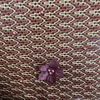Tissu en dentelle florale 3D de haute qualité 100 % polyester biologique écologique de 150 cm avec broderie de boules décoratives pour filles - Vente en gros