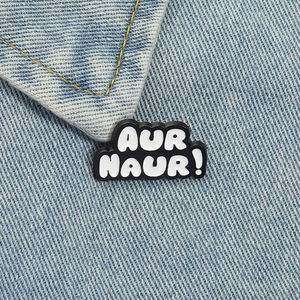 Spille Smaltate Aur Naur con Citazione Divertente in Accento Australiano, Distintivo per Borsa e Giacca, Gioielli alla Moda, Regalo all'Ingrosso - Product Image 1