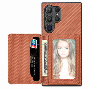 Porte-cartes à puce porte-monnaie étagères personnalisées mode luxe aimant esthétique Cassette Unique housse de téléphone pour S25 S24 Ultra - Product Image 5